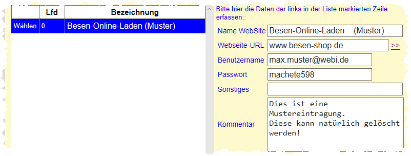 Passwort-Muster